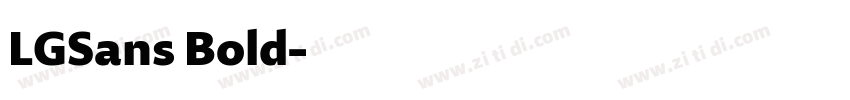 LGSans Bold字体转换